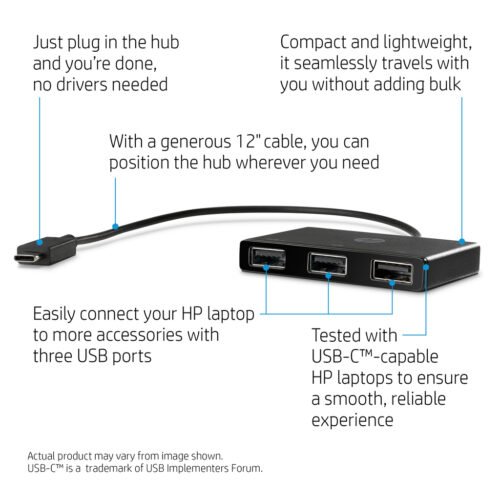 HP USB-C to USB-A Hub - Image 4
