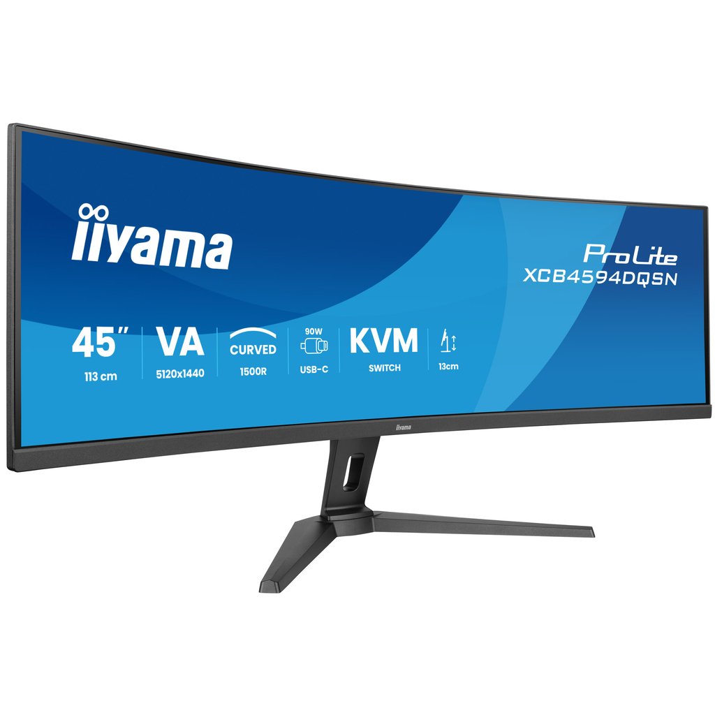 iiyama G-MASTER 45"LCD Curved Bus. UWQHD computer monitor 113 cm (44.5") 5120 x 1440 pixels Dual QHD LED Black