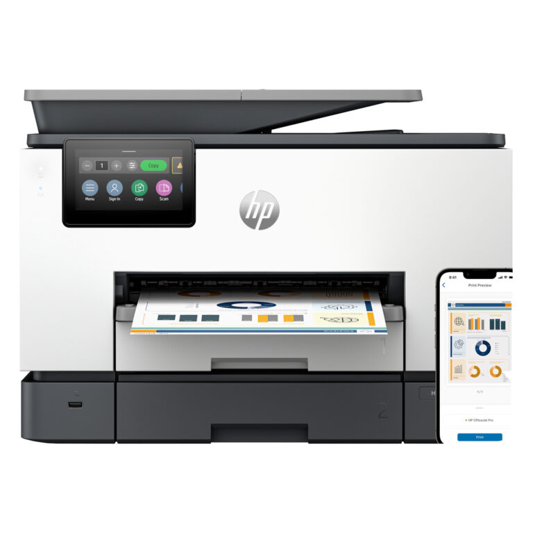 HP OfficeJet Pro 9130b Wireless All-in-One Color Printer, Two-sided printing; Copier, Scanner