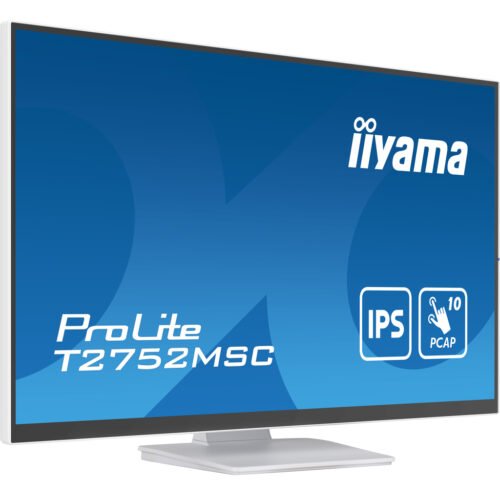iiyama ProLite 27” Optical Bonded PCAP 10pt touchscreen monitor with IPS panel technology, edge-to-edge glass design and anti - Image 3