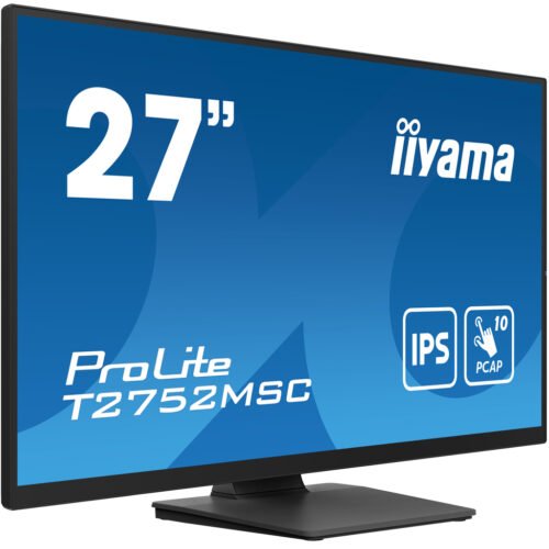 iiyama ProLite 27” Optical Bonded PCAP 10pt touchscreen monitor with IPS panel technology, edge-to-edge glass design and anti - Image 4