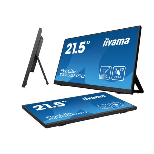 iiyama ProLite 21.5” Optical Bonded PCAP 10pt touchscreen monitor with IPS panel technology, edge-to-edge glass, anti-fingerp - Image 8