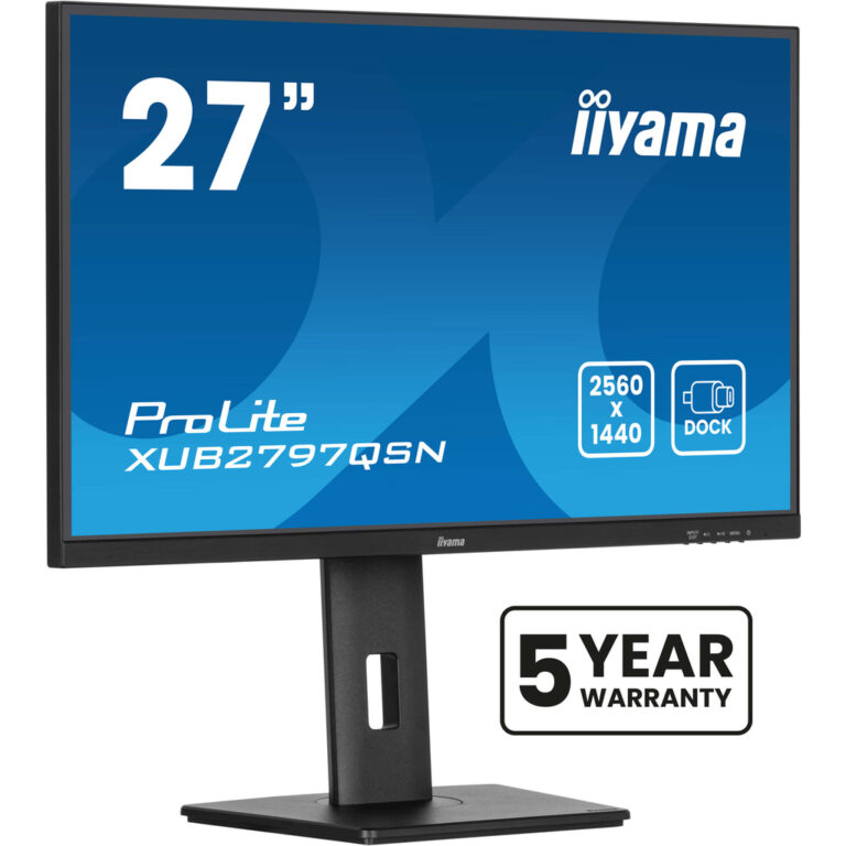 iiyama ProLite XUB2797QSN-B2 computer monitor 68.6 cm (27") 2560 x 1440 pixels Quad HD LED Black
