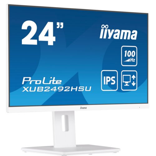 iiyama 24” IPS technology panel with 150mm height adjustable stand and 100Hz refresh rate
