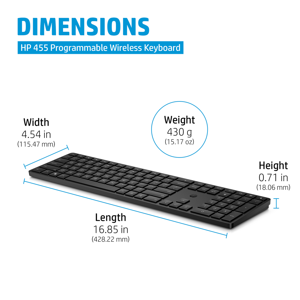 HP 455 Programmable Wireless Keyboard - Image 8