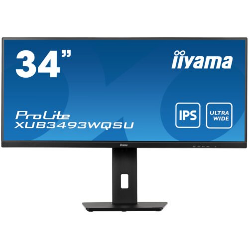 iiyama ProLite 34” IPS ultra-wide screen with height adjustable stand - Image 2