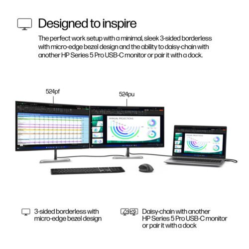 HP Series 5 Pro 23.8 inch FHD Monitor - 524pf - Image 13