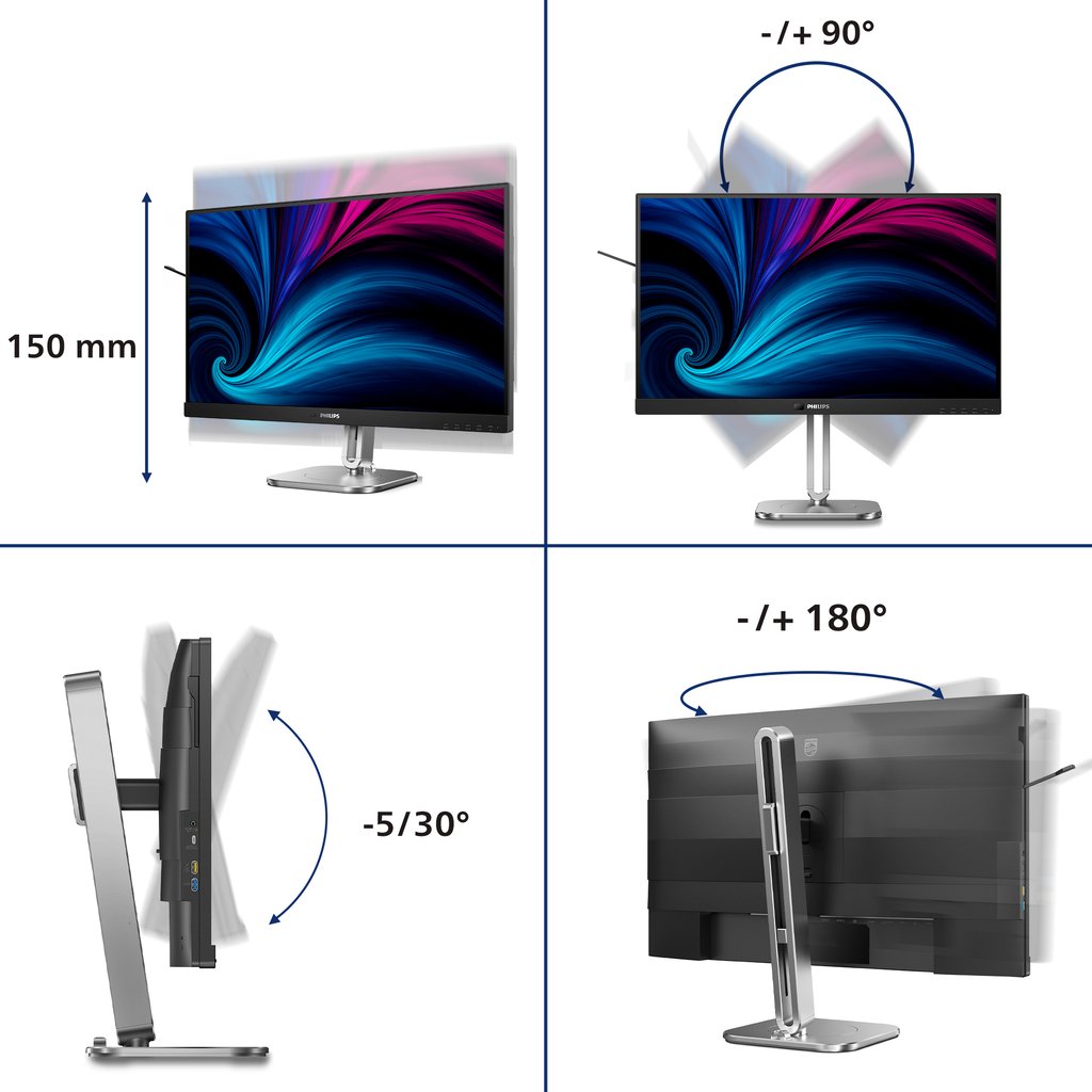 Philips 6000 series 27B2U6903/00 computer monitor 68.6 cm (27") 3840 x 2160 pixels 4K Ultra HD LED Anthracite - Image 13