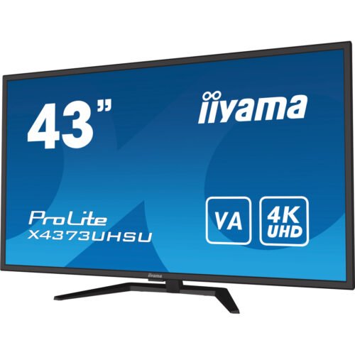 iiyama ProLite 43" large format desktop monitor with 4K resolution, offering you the power of four displays packed into one - Image 4