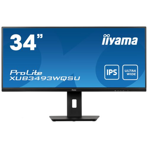 iiyama ProLite 34” IPS ultra-wide screen with height adjustable stand - Image 3
