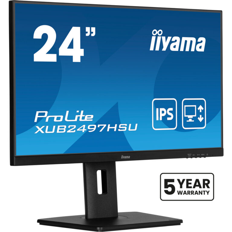 iiyama XUB2497HSU-B2 computer monitor 60.5 cm (23.8") 1920 x 1080 pixels Full HD LED Black