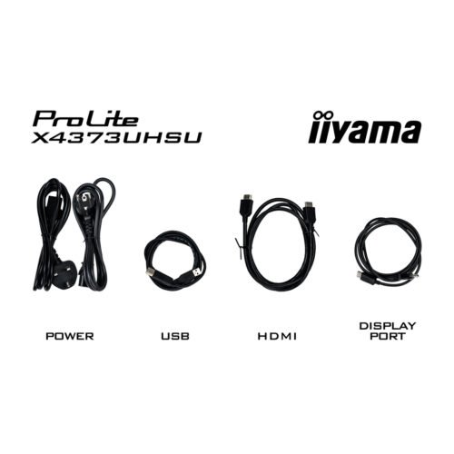 iiyama ProLite 43" large format desktop monitor with 4K resolution, offering you the power of four displays packed into one - Image 9