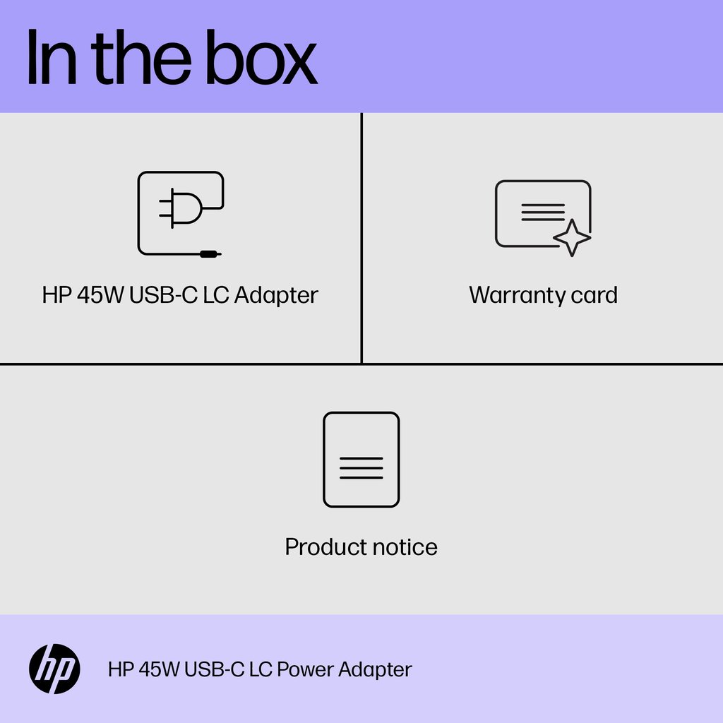 HP 45W USB-C LC Power Adapter - Image 5