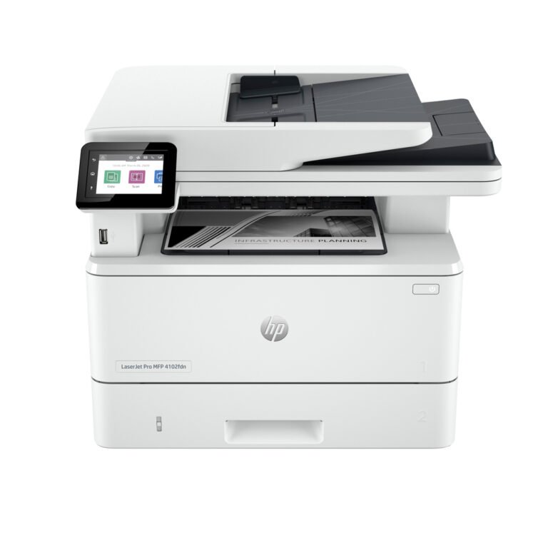 HP LaserJet Pro 4102fdn Multifunction Black and white Printer, Ethernet Only; Copier, Scanner