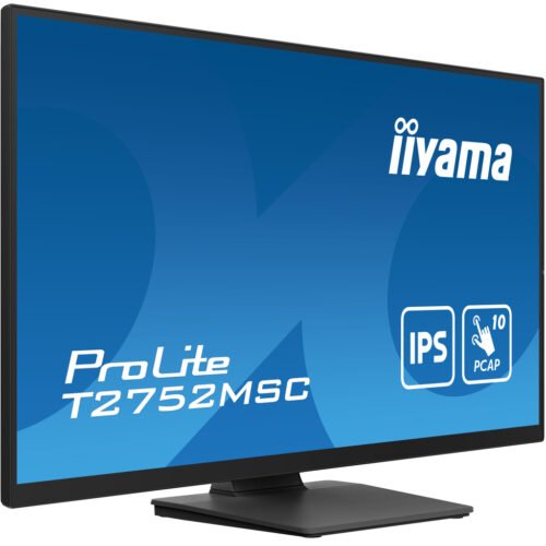 iiyama ProLite 27” Optical Bonded PCAP 10pt touchscreen monitor with IPS panel technology, edge-to-edge glass design and anti - Image 3