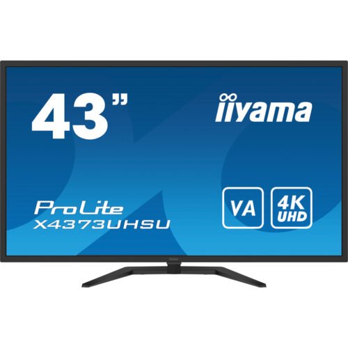 iiyama ProLite 43" large format desktop monitor with 4K resolution, offering you the power of four displays packed into one - Image 2