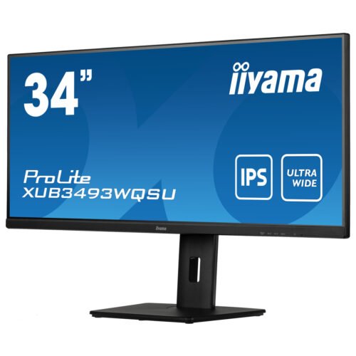 iiyama ProLite 34” IPS ultra-wide screen with height adjustable stand - Image 5