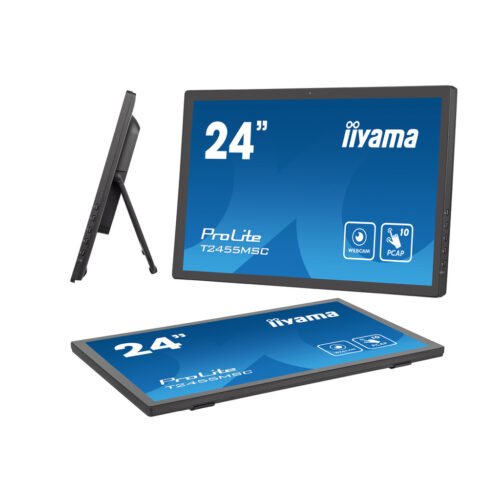 iiyama 24” multi-touch monitor with edge-to-edge glass, anti fingerprint coating , integrated webcam and a flexible stand - Image 15