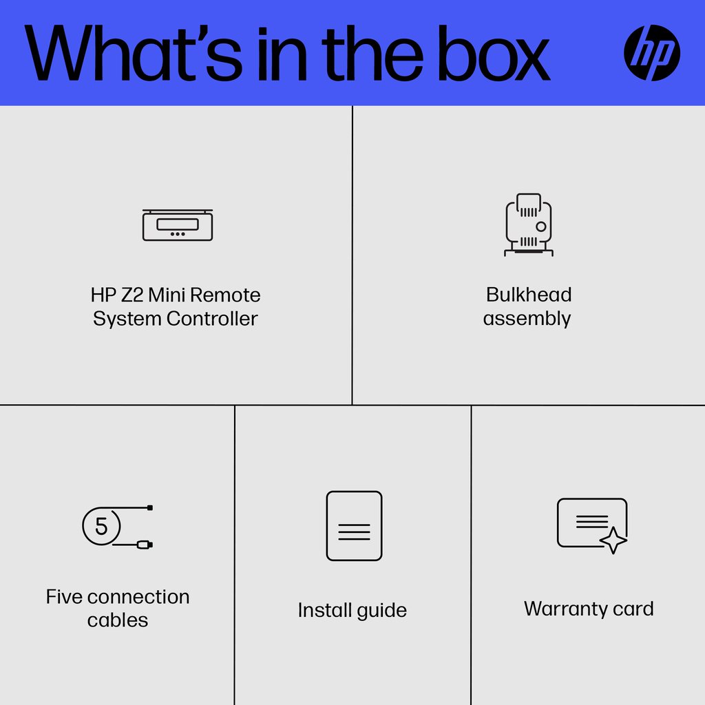 HP Z2 Mini Remote System Controller interface cards/adapter Mini DisplayPort, RJ-45, USB 3.2 Gen 1 (3.1 Gen 1) - Image 2