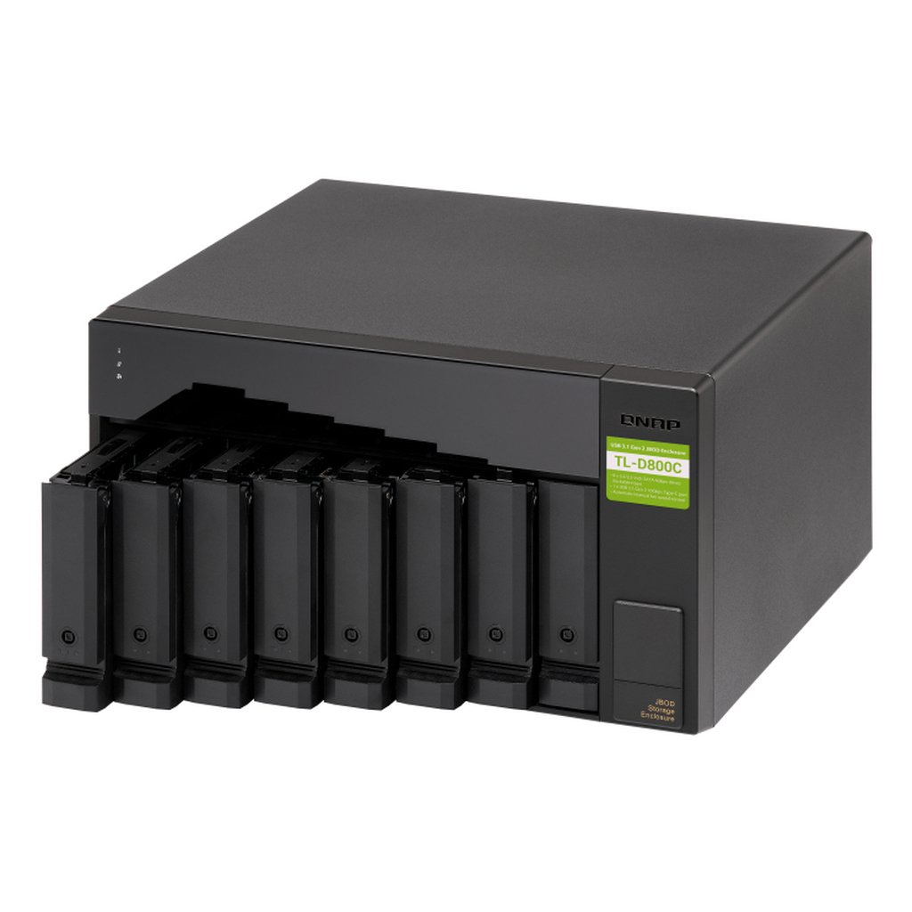 QNAP TL-D800C storage drive enclosure HDD/SSD enclosure Black, Grey 2.5/3.5" - Image 7