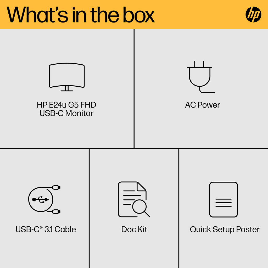 HP E24u G5 FHD USB-C Monitor - Image 10