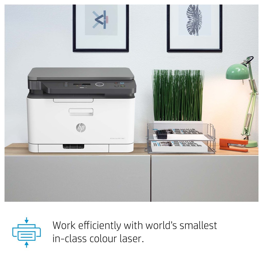 HP Color Laser Laser 178nw Wireless Multifunction Color Printer, Copier, Scanner; Duplex - Image 11
