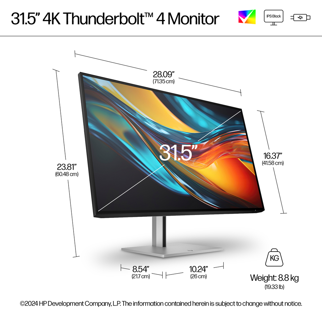 HP Series 7 Pro 31.5 inch 4K Thunderbolt 4 Monitor - 732pk - Image 6
