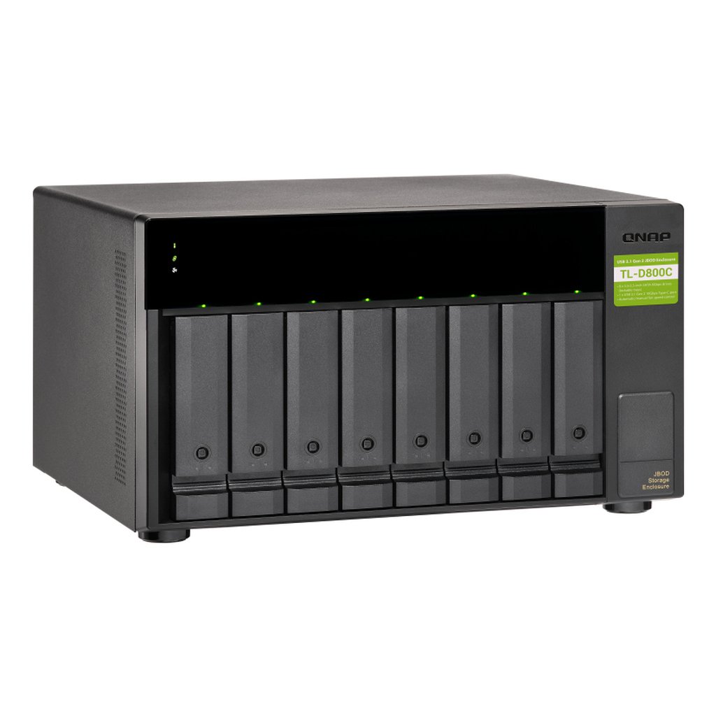 QNAP TL-D800C storage drive enclosure HDD/SSD enclosure Black, Grey 2.5/3.5" - Image 5