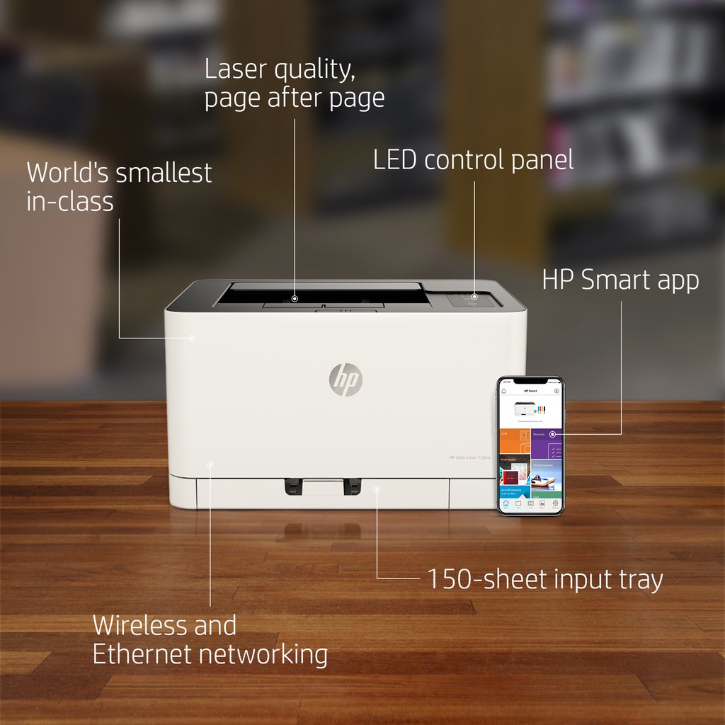 HP Color Laser Laser 150nw Wireless Color Printer, Duplex - Image 6