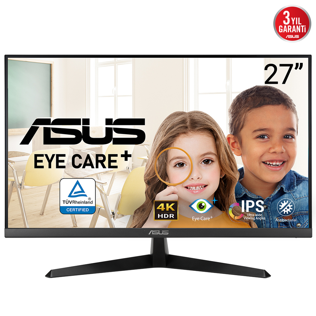 ASUS VY27UQ computer monitor 68.6 cm (27") 3840 x 2160 pixels 4K Ultra HD LCD Black - Image 2