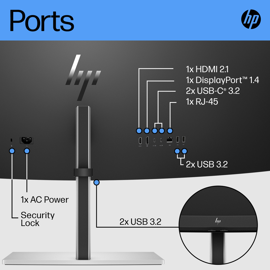 HP E45c G5 DQHD Curved Monitor - Image 10
