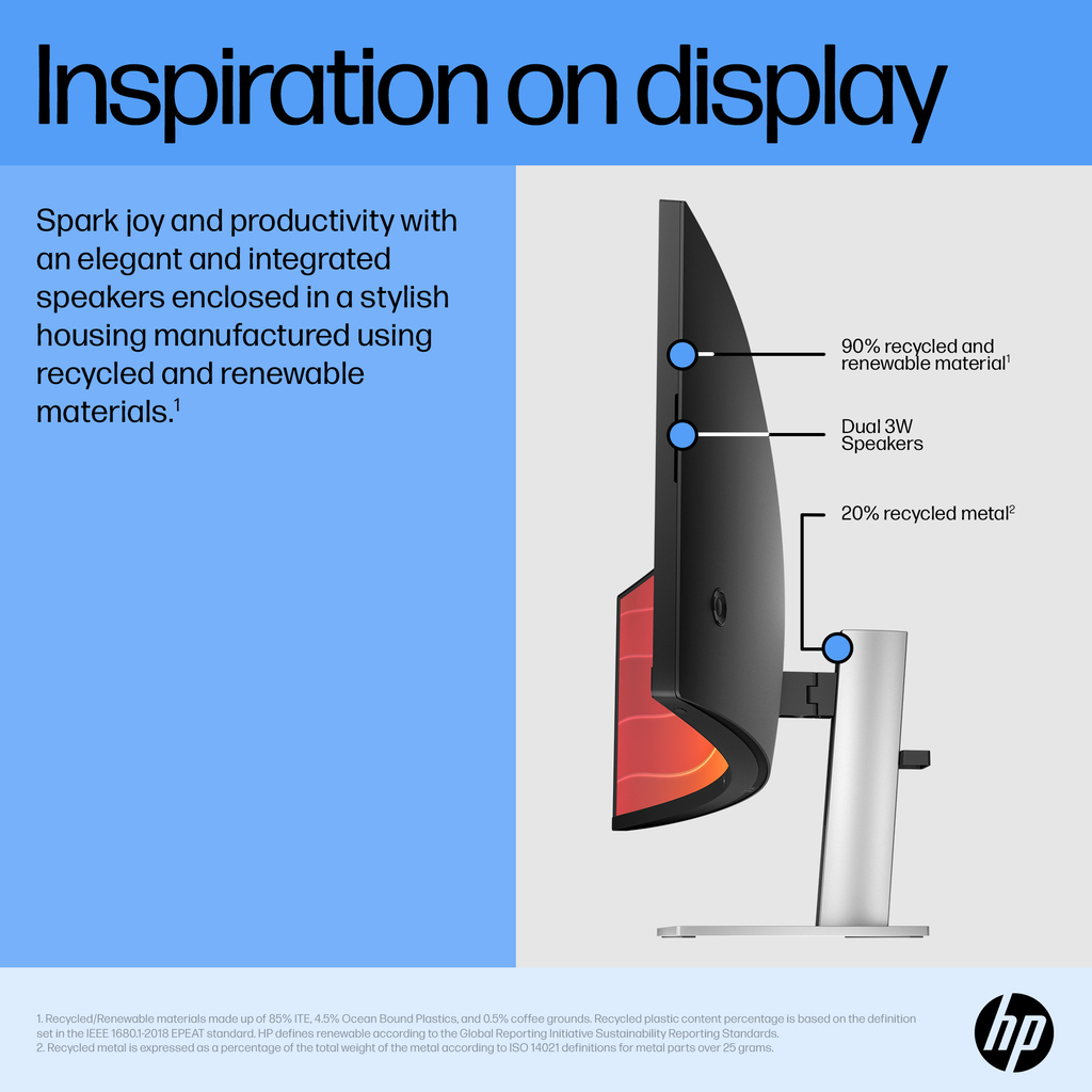 HP E45c G5 DQHD Curved Monitor - Image 9