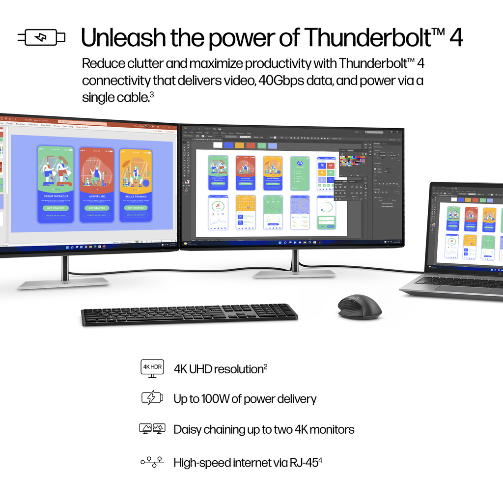 HP Series 7 Pro 31.5 inch 4K Thunderbolt 4 Monitor - 732pk - Image 7