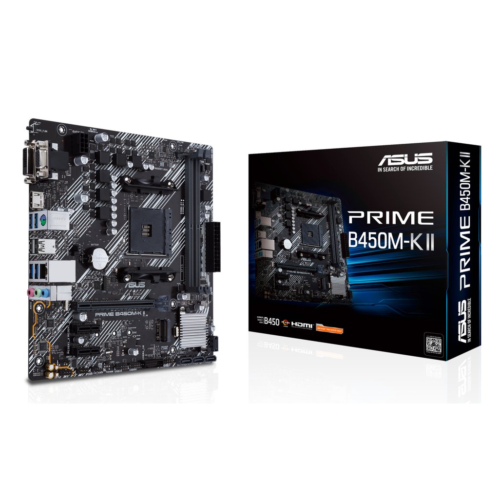 ASUS Prime B450M-K II AMD B450 Socket AM4 micro ATX