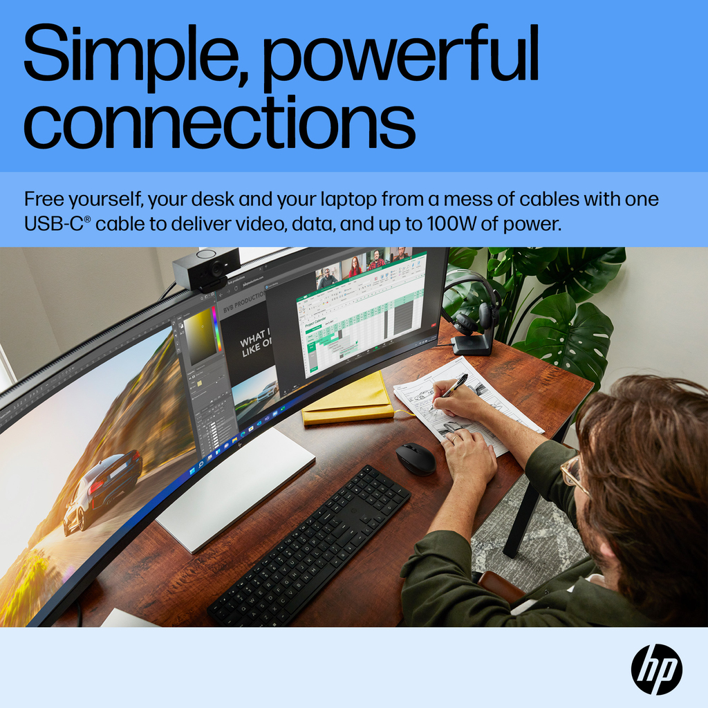 HP E45c G5 DQHD Curved Monitor - Image 11