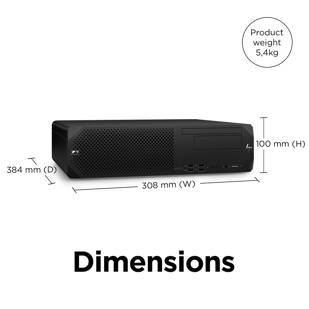 HP Z2 G9 Intel® Core™ i7 i7-14700 16 GB DDR5-SDRAM 512 GB SSD NVIDIA T1000 Windows 11 Pro SFF Workstation AI Worksta - Image 9