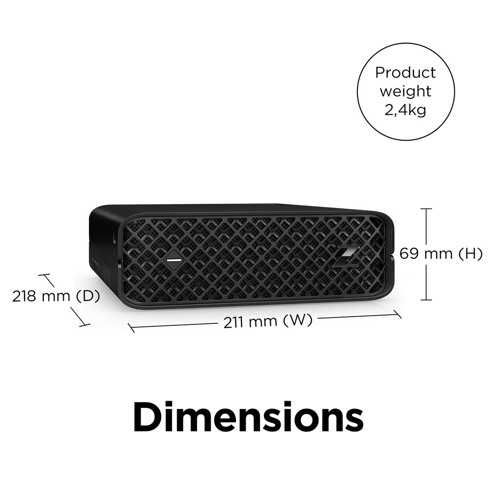 HP Z2 G9 Intel® Core™ i7 i7-12700 32 GB DDR5-SDRAM 1 TB SSD NVIDIA T1000 Windows 11 Pro Mini PC Workstation AI Works - Image 4