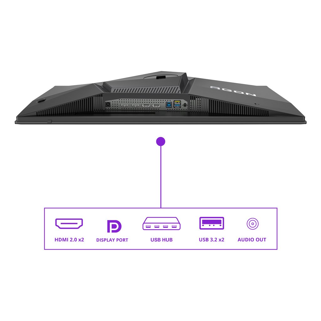 AOC AGON PRO AG276QZD2 computer monitor 67.3 cm (26.5") 2560 x 1440 pixels Quad HD QD-OLED Black, Grey - Image 6