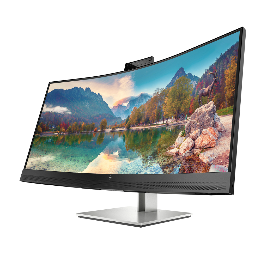 HP E34m G4 WQHD Curved USB-C Conferencing Monitor - Image 3