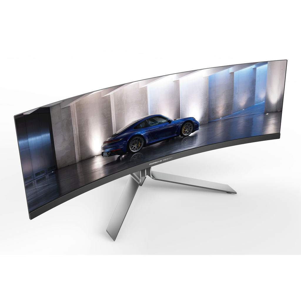 AOC Porsche PD49 computer monitor 124.5 cm (49") 5120 x 1440 pixels DQHD QD-OLED Black, Silver - Image 7