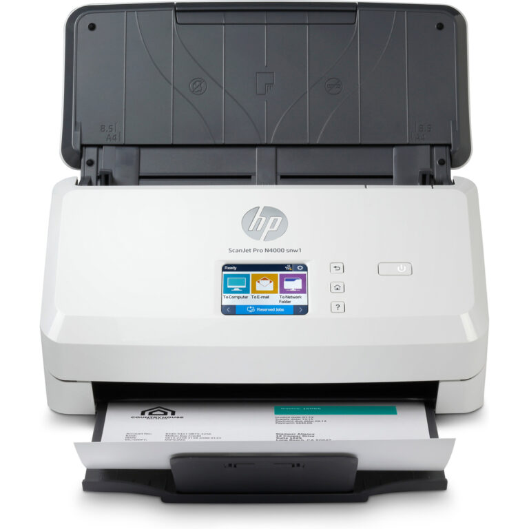 HP ScanJet Pro N4000 snw1 Sheet-fed scanner 600 x 600 DPI A4 Black, White