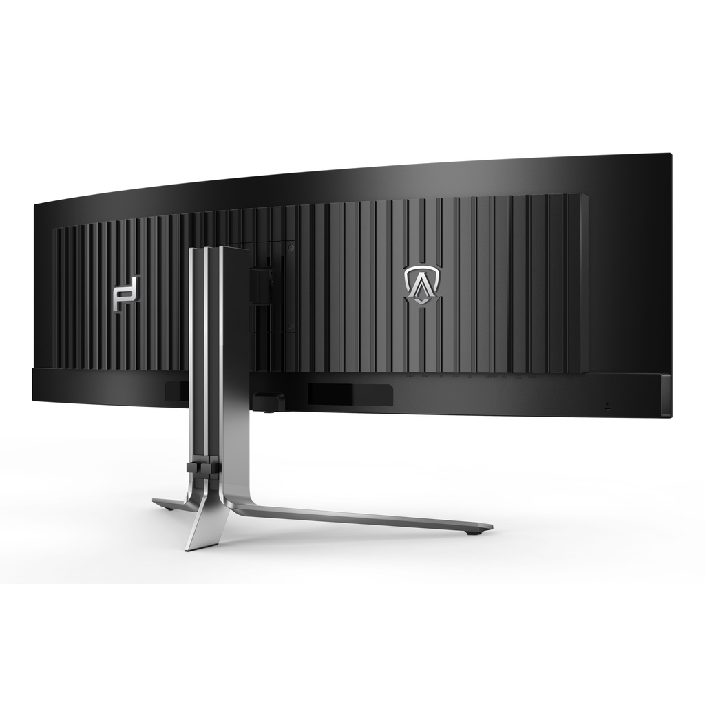 AOC Porsche PD49 computer monitor 124.5 cm (49") 5120 x 1440 pixels DQHD QD-OLED Black, Silver - Image 11