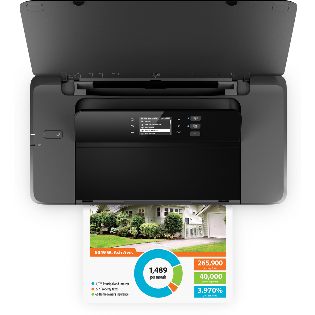 HP Officejet 200 Mobile Wireless Color Printer - Image 2