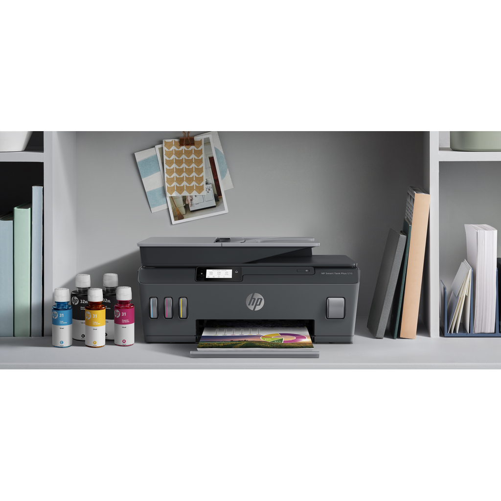 HP Smart Tank Plus 570 Wireless All-in-One Color Printer, Copier, Scanner - Image 6