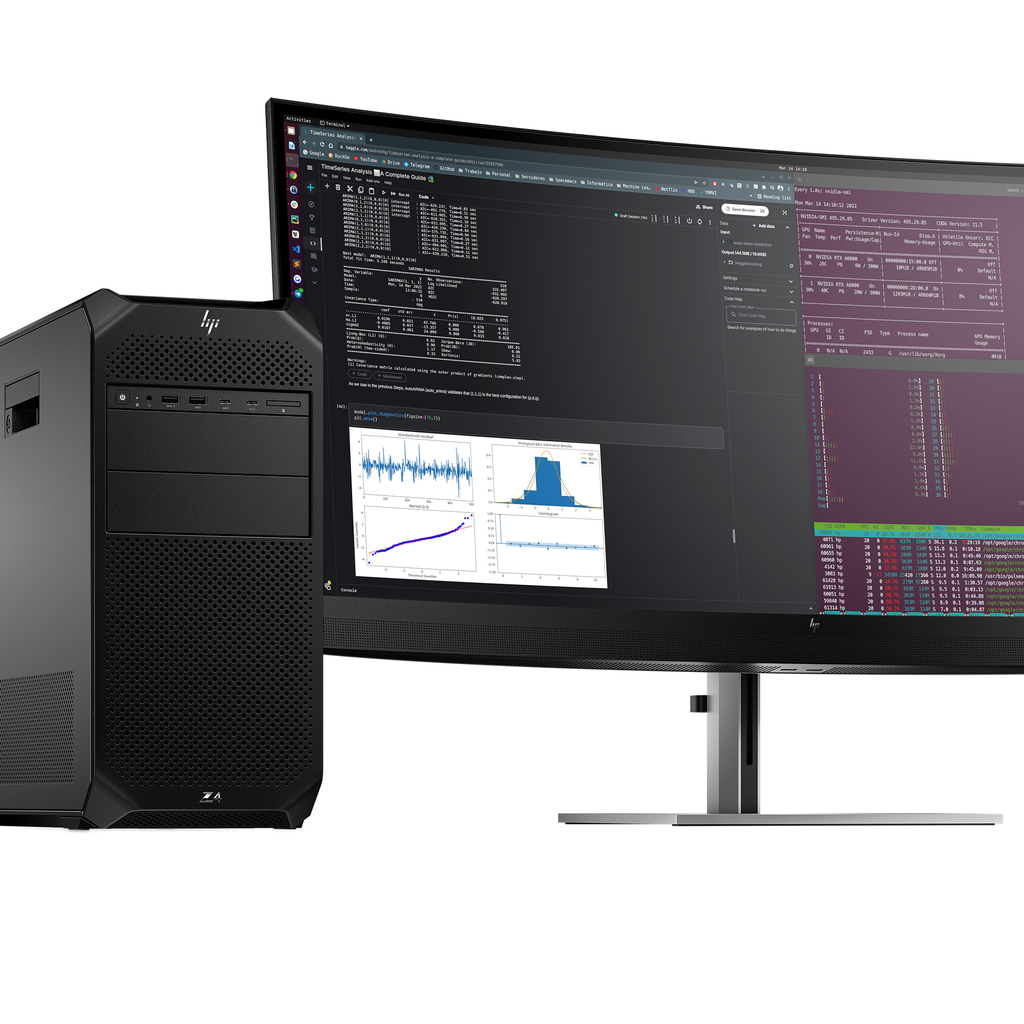 HP Z4 G5 Intel Xeon W w5-2445 32 GB DDR5-SDRAM 512 GB SSD NVIDIA T1000 Windows 11 Pro Tower Workstation AI Workstation Black - Image 4