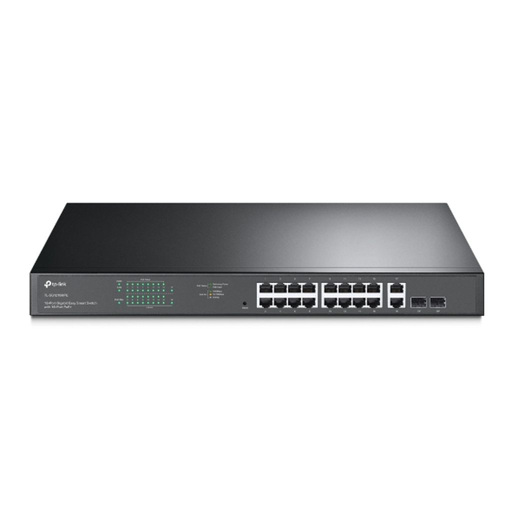 TP-Link 18-Port Gigabit Easy Smart PoE Switch with 16-Port PoE+