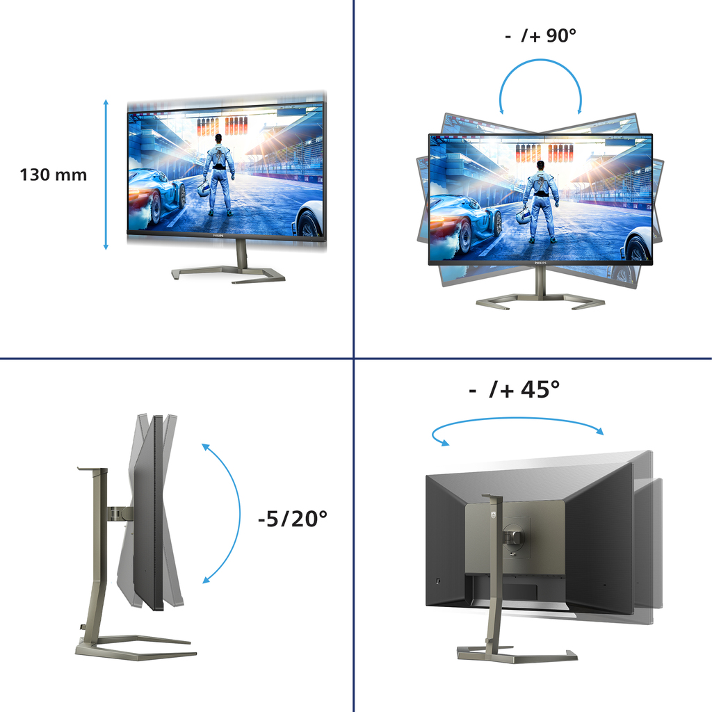 Philips Momentum 32M1N5800A/00 computer monitor 80 cm (31.5") 3840 x 2160 pixels 4K Ultra HD LCD Black - Image 4