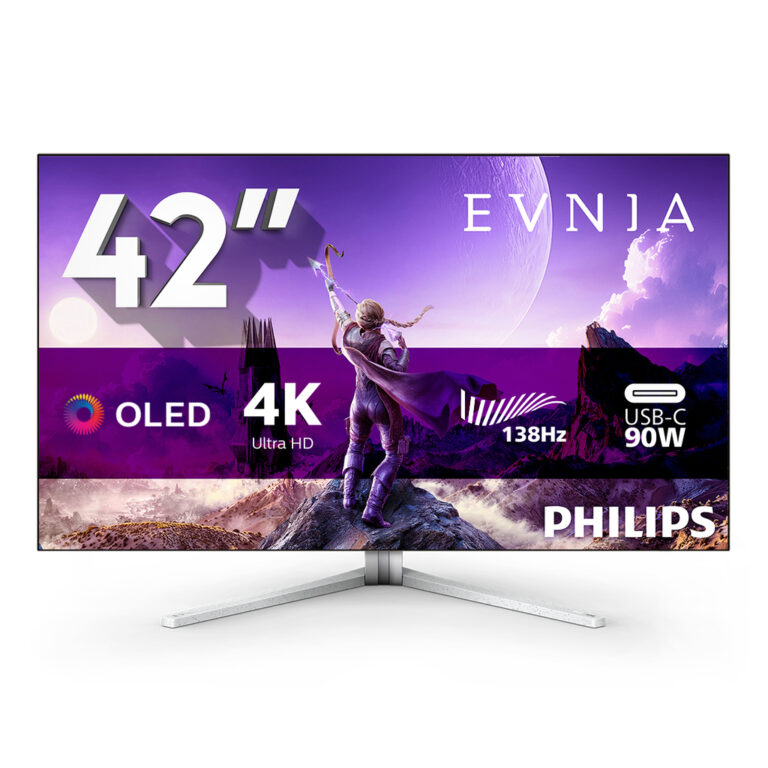 Philips 42M2N8900/00 computer monitor 105.5 cm (41.5") 3840 x 2160 pixels 4K Ultra HD OLED White