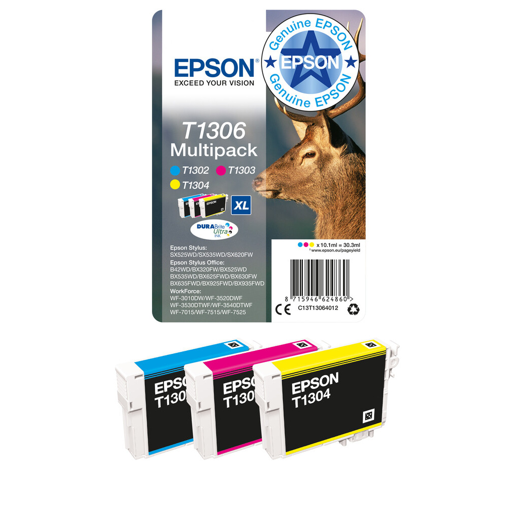 Epson Stag T1306 DURABrite Ultra Multipack 3-colours EasyMail Ink - Image 5