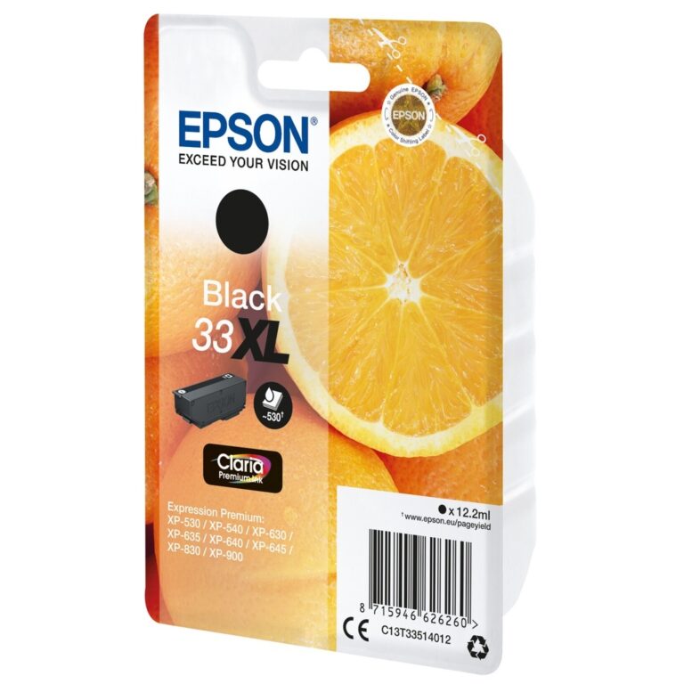 Epson Oranges 33XL Claria Premium Single Black Ink
